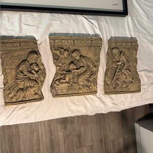 Tan and Brown Art & Decals Wall Decor